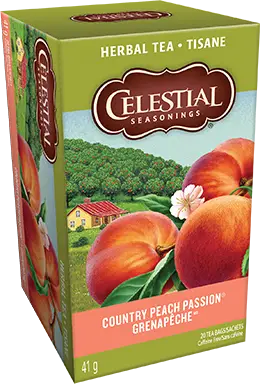celestial seasonings herbal tea country peach
