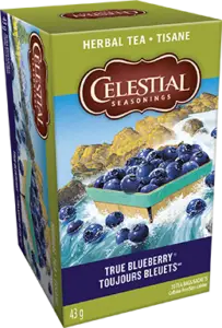 celestial seasonings herbal tea true blueberry