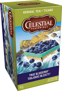 celestial seasonings herbal tea true blueberry